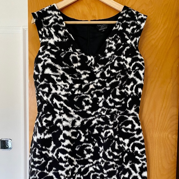 Tahari ASL for Bloomingdales - B&W Cocktail Dress - 10 - Picture 1 of 7